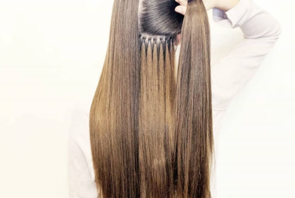 Long brunet hair extensions